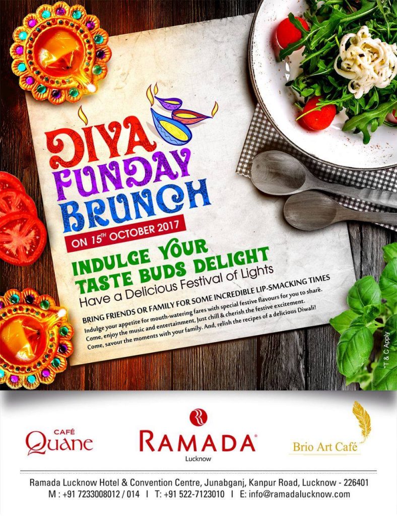 Sunday Brunch in Lucknow - Diya Funday Brunch 15 Oct 2017