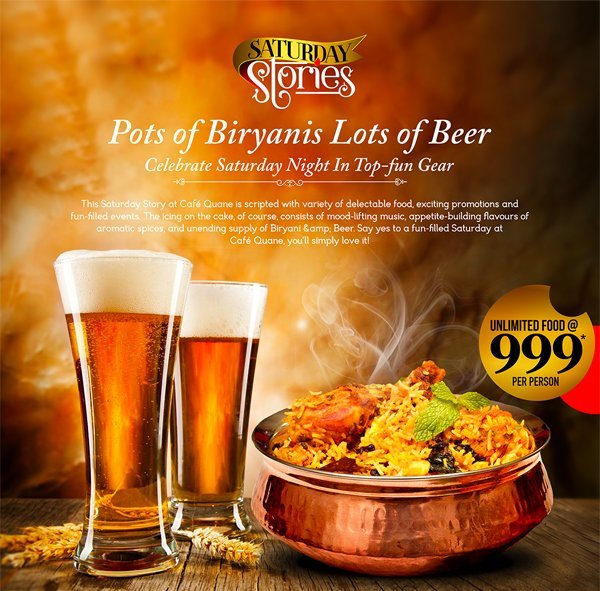 CLOSED| It’s Biriyani & Beer for the Summer Weekends