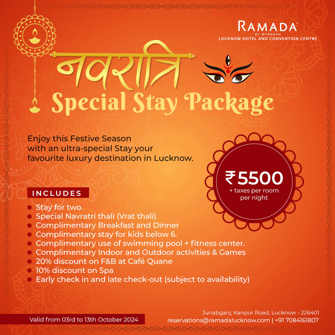 Special Navratri Stay Package at Ramada Lucknow