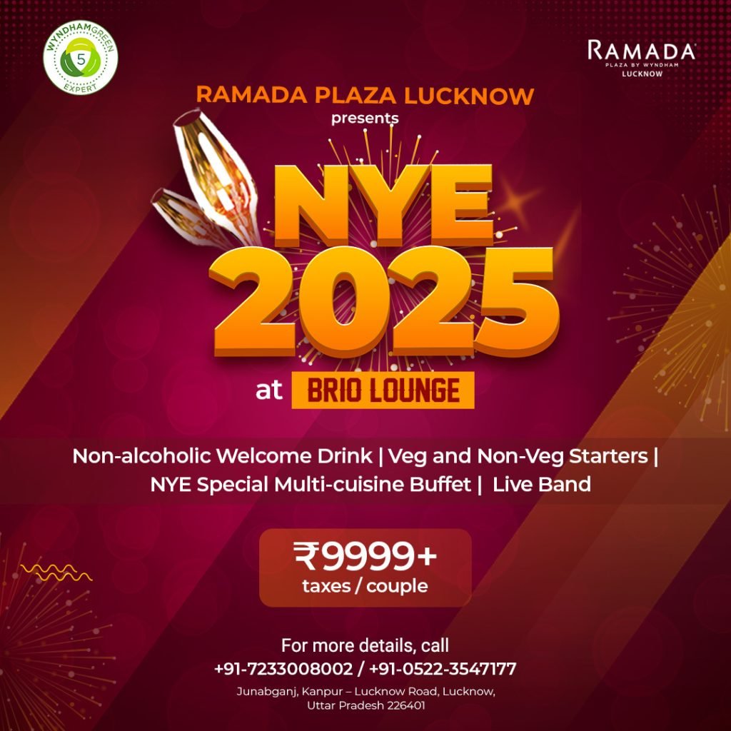 Lucknow Biggest New year Eve 2025 Gala Dinner Party Venue