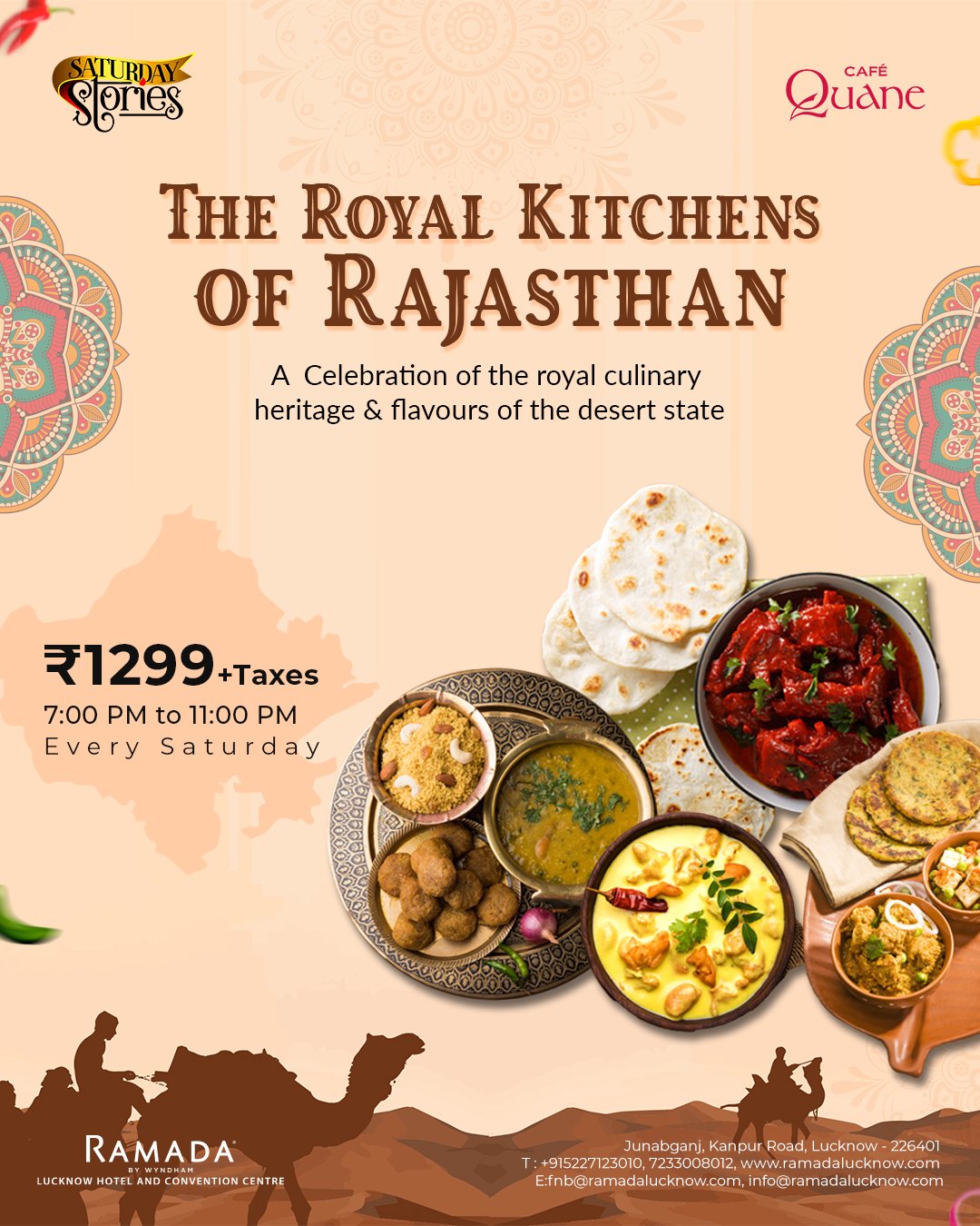Savor the flavors of Rajasthan at Ramada Lucknow at Saturday Stories
