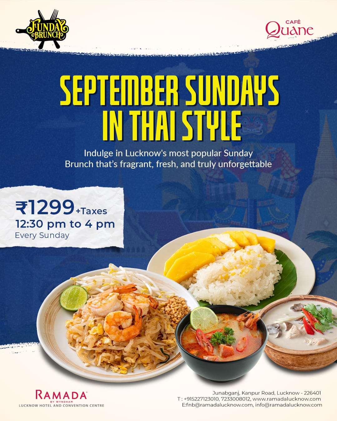 A Royal Thai Brunch Affair this September