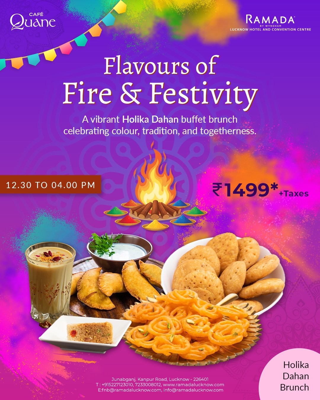 Holika Dahan Special Holi Brunch in Lucknow 2026